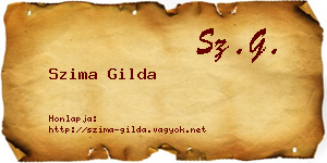 Szima Gilda névjegykártya